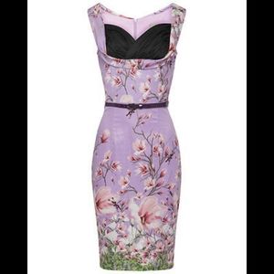 Lindy Bop Lilac wiggle dress